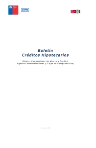 Boletín Créditos Hipotecarios
