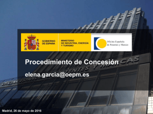 Procedimiento de Concesión - Oficina Española de Patentes y Marcas