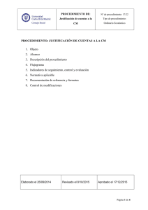 Justificación de cuentas a la CM