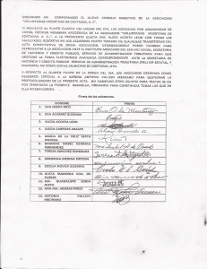 quedando as! confórmado el nuevo consejo directivo de la asociación