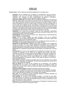 NORMA G.040 DEFINICIONES Artículo Único.