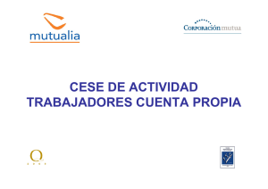 CESE DE ACTIVIDAD