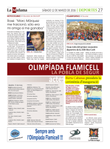 olimpíada flamicell - Consell Comarcal del Pallars Jussà