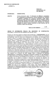 directorio de asesores del ministerio de gobernacion febrero 2012