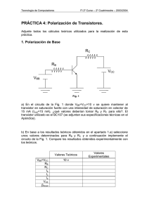 RB RC PRÁCTICA 4: Polarización de Transistores.