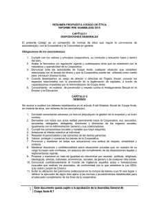 Este documento queda sujeto a la aprobación de la Asamblea