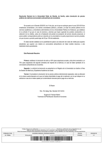 Resolución Rectoral de la Universidad Pablo de Olavide, de Sevilla