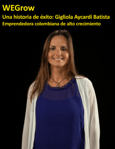 Emprendedora colombiana de alto crecimiento