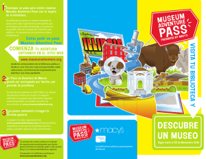 deSCubre uN MuSeO - Museum Adventure Pass