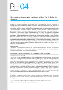 Reconocimiento y caracterizaci&oacute;n de la Gran V&iacute;a de Col&oacute;n de