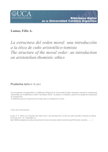 La estructura del ordsen moral: una introducción a la ética de cuño