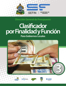 Finalidad y Función - Secretaria de Finanzas