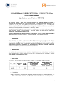 NORMAS REGULADORAS DE LAS PRÁCTICAS CURRICULARES