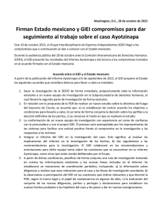 Acuerdo entre el GIEI y el Estado mexicano
