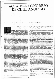 acta del congreso de chilpancingo - Revista de la Universidad de