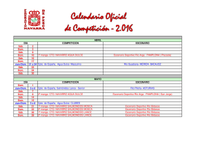 Pesca Calendario Competicion 2016