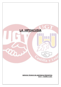 la hipoacusia - Salud Laboral | UGT Castilla y León