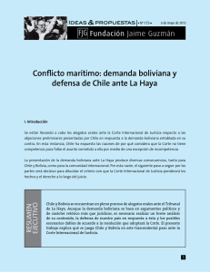 Conflicto marítimo: demanda boliviana y defensa de Chile ante La