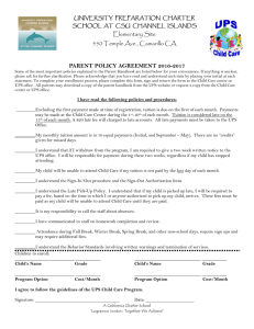 PARENT POLICY AGREEMENT 2016-2017 Elementary Site 550