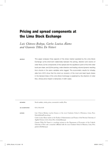 Pricing and spread components at the Lima Stock Exchange