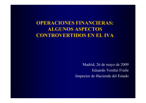 OPERACIONES FINANCIERAS: ALGUNOS ASPECTOS