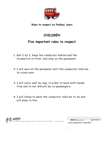 Rules to respect by Pédibus` users