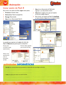 Iniciar sesión de Flash 8