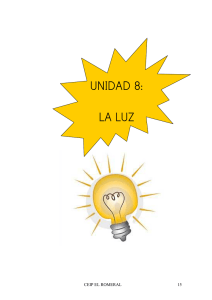 UNIDAD 8: LA LUZ