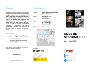 Introducció - BKC - Universitat de Barcelona