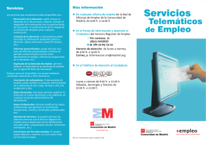 Servicios - Comunidad de Madrid