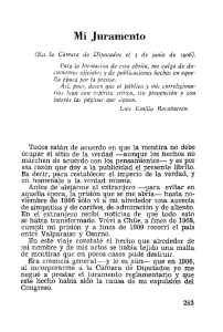 Mi Juramento - Historia Política Legislativa del Congreso Nacional