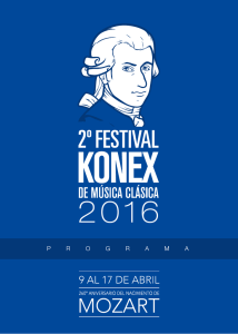 WOLFGANG AMADEUS MOZART - Festival Konex de Música