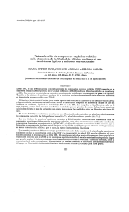 Determinación de compuestos orgánicos volátiles en la atmósfera