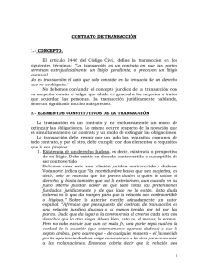 XXXIV – TRANSACCIÓN