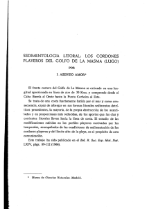 sedimentologia litoral: los cordones playeros del golfo de la masma