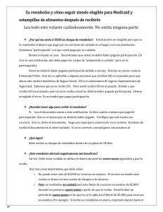 Su reembolso y cómo seguir siendo elegible para Medicaid y