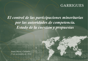 Regulación internacional sobre participaciones minoritarias