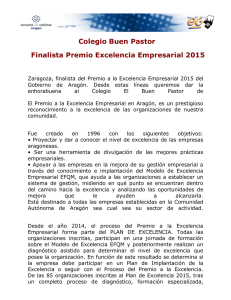 Colegio Buen Pastor Finalista Premio Excelencia