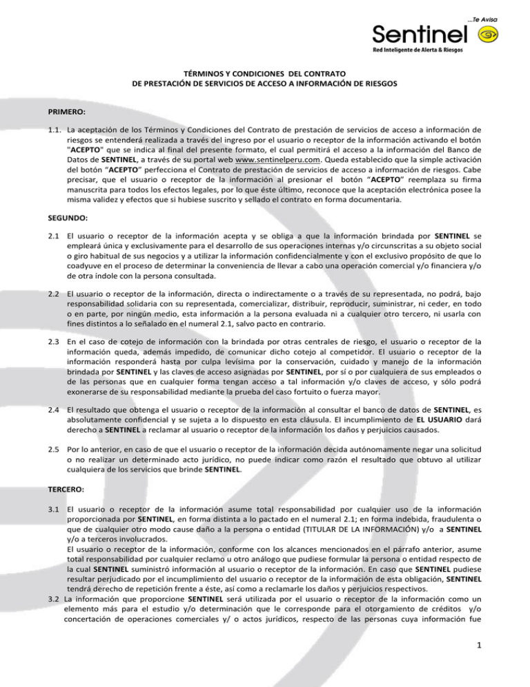 TÉrminos Y Condiciones Del Contrato De 3881