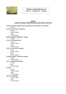 Medidas medioambientales en EE.UU., Canadá, UE y Japón