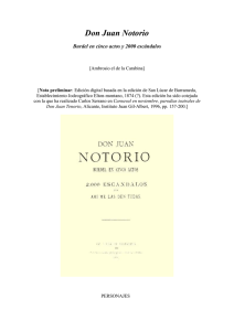 Don Juan Notorio - La Ciudadela del Conde