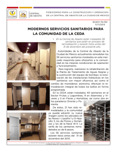 MODERNOS SERVICIOS SANITARIOS PARA LA COMUNIDAD DE