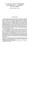 el uso del agua y problemas regionales en la cuenca del rio rapel