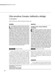 Crisis convulsivas: concepto, clasificación y etiología