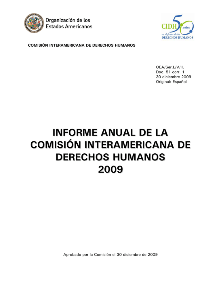 Informe Anual De La Comisión Interamericana De Derechos Humanos