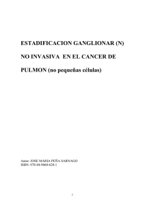 Estadificación ganglionar (N) no invasiva en el cáncer de