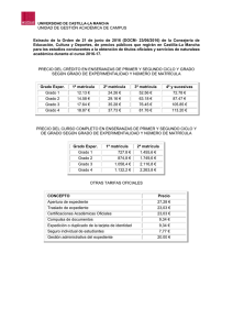 Precios Públicos - Universidad de Castilla