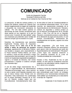 COMUNICADO