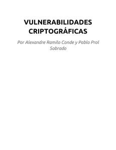 VULNERABILIDADES CRIPTOGRÁFICAS