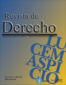 Revista de Derecho, Vol.36 - Instituto de Investigación Jurídica
